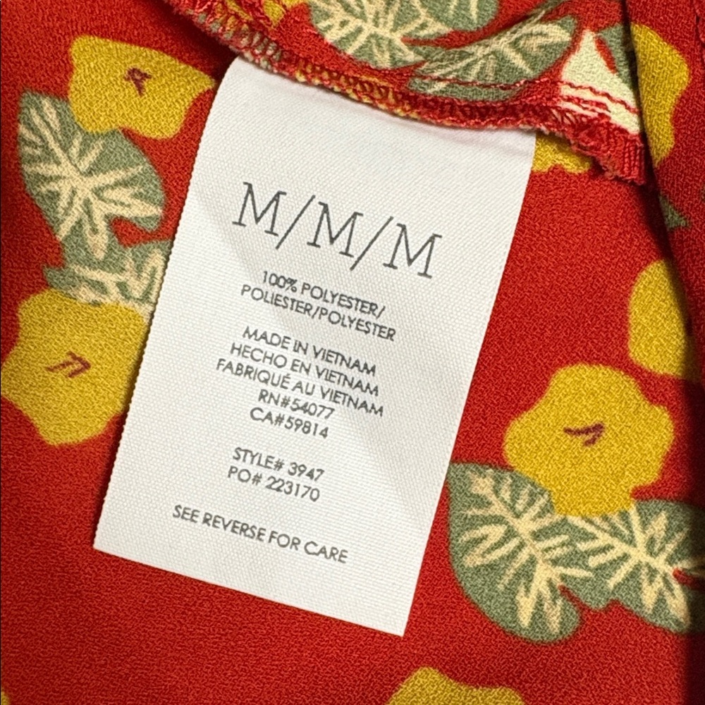 Cabi red floral top - Picture 7 of 7